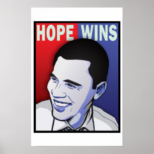 Poster Hope Won ! - Barack Obama Président des Etats-Unis