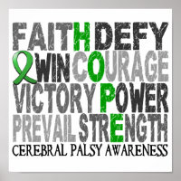 Hope Word Collage Cérébral Palsy
