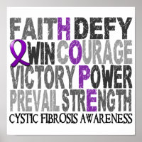 Hope Word Collage Fibrose kystique