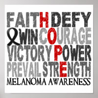 Hope Word Collage Melanoma