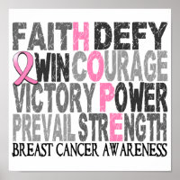 Hope Word Collation Cancer du sein