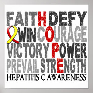 Poster Hope Word Collector Hépatite C