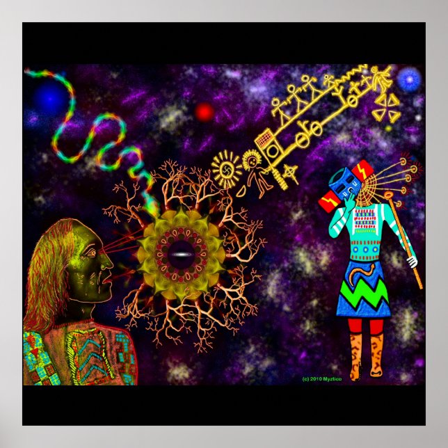 Poster Hopi Blue Star (Devant)