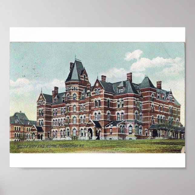 Poster Hôpital d'état de Hudson River (Devant)