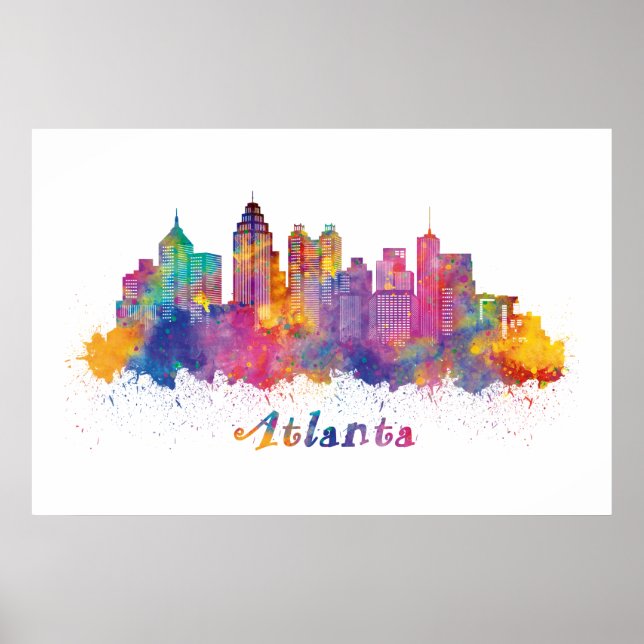 Poster horizon d'Atlanta (Devant)