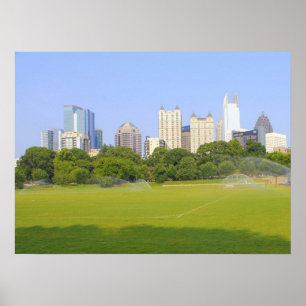 Poster Horizon d'Atlanta de parc de Piémont
