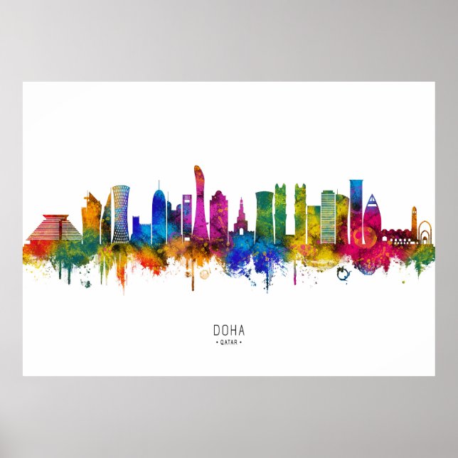 Poster Horizon de Doha Qatar (Devant)
