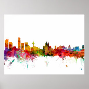 Poster Horizon de Liverpool Angleterre