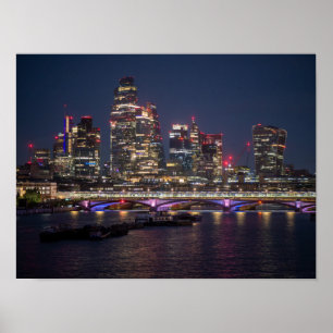 Poster Horizon de Londres la nuit