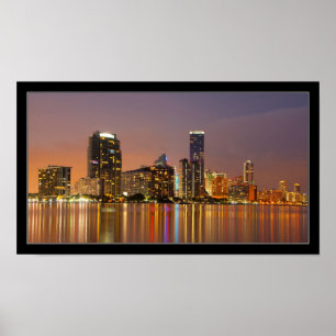 Poster Horizon de Miami à l'affiche de panorama de