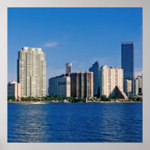 Poster Horizon de Miami, la Floride