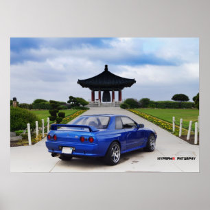 Poster Horizon de Nissan GT-R R32 de "montagnard"