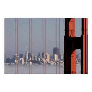Poster Horizon de San Francisco de pont de Golden Gate