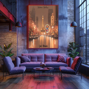 Poster Horizon minimaliste de Las Vegas – Art de la ville