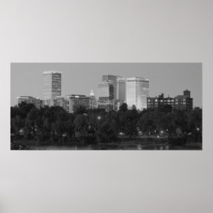 Poster Horizon noir et blanc de Tulsa