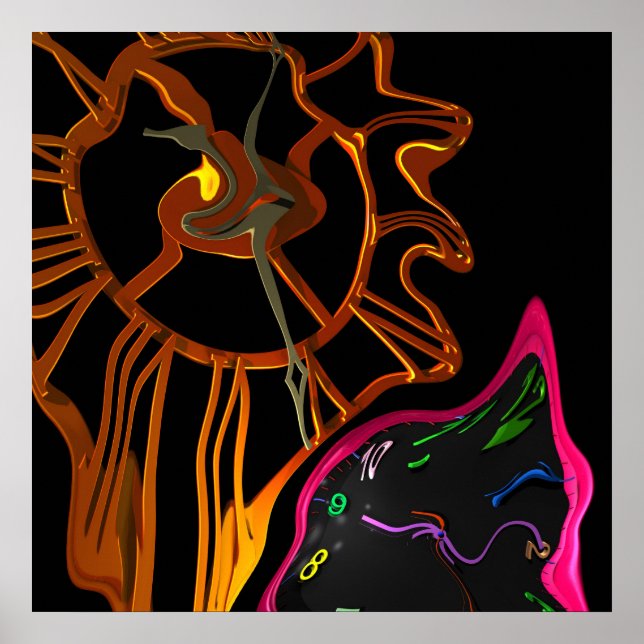 Poster horloge (Devant)