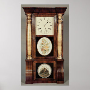 Poster Horloge à colonnes, vers 1855