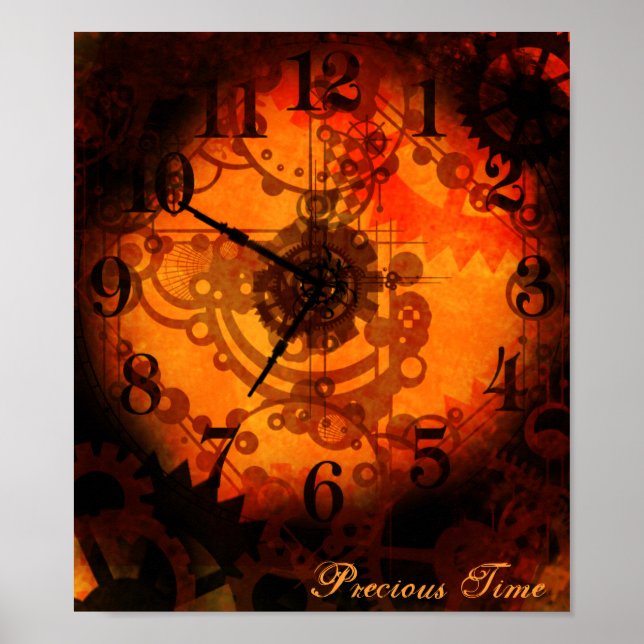 Poster Horloge à vapeur (Devant)