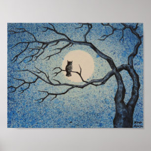 Poster Horloge de nuit