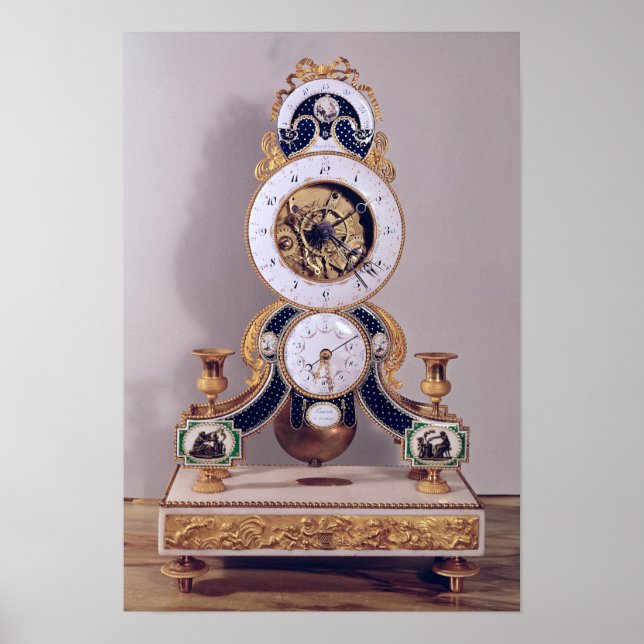 Poster Horloge décimale et double décimale (Devant)