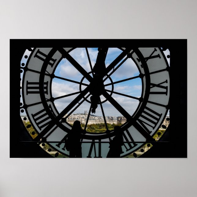 Poster Horloge géante en verre au Musée d'Orsay - Paris (Devant)