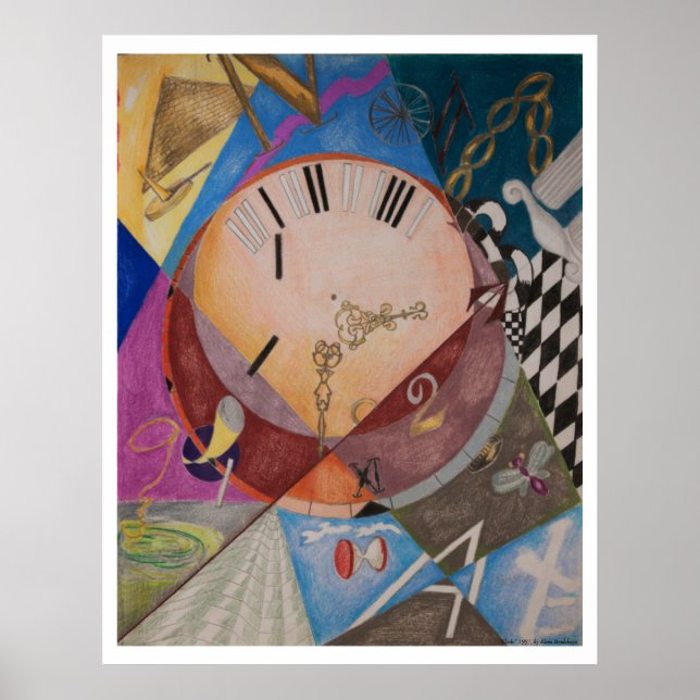 Poster Horloge (impression) (Devant)