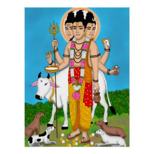Poster Horloge Lord Dattatreya