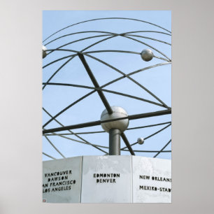 Poster Horloge mondiale
