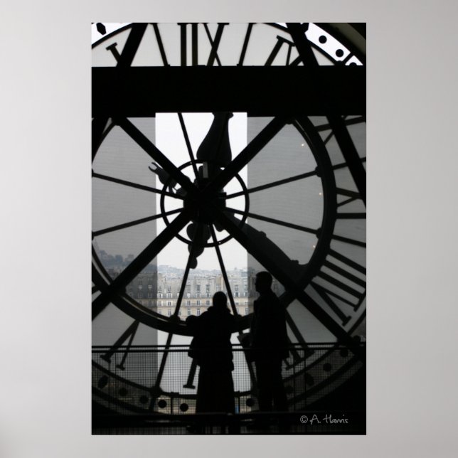 Poster Horloge Paris (Devant)