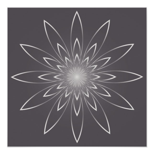 Poster horloge quartz fumée (Devant)