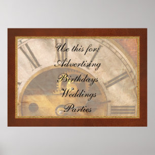 Poster Horloger - Quelle heure est-il ?