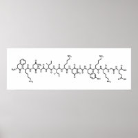hormone endorphine symbole de formule chimique sci