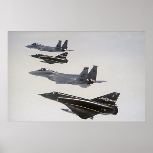 Poster Hornets Mirage III et F-18 (Devant)