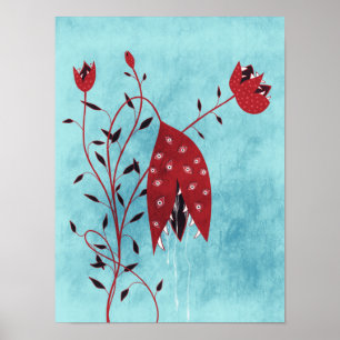 Poster Horreur Art Déplaisant Plante carnivore