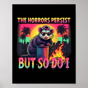 Poster Horreurs persistent mais je persiste aussi drôle d