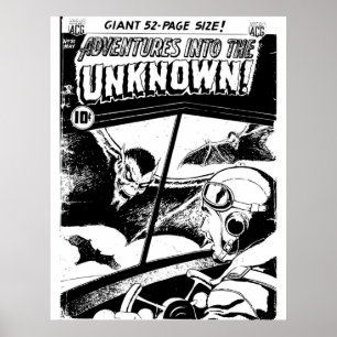 Poster Horror Comic Book Cover Retro Vintage Volume 031