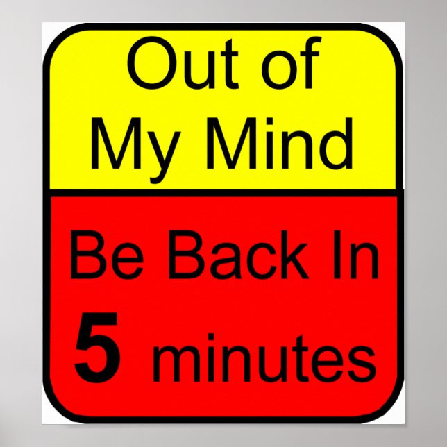 Poster Hors de mon esprit (Devant)