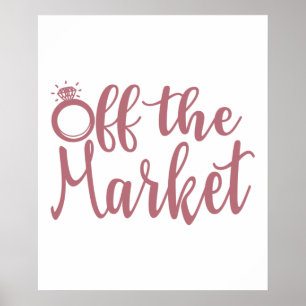 Poster Hors du marché - Bachelorette Mariage de mariage