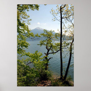 Poster Hors du sentier battu Country Lake Landscape Poste