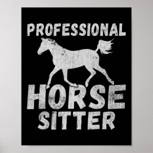 Poster Horse Girl Horseback équitation Pony Horsescute Ss