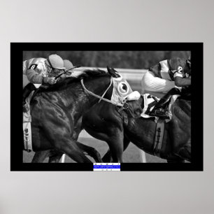 Poster Horse Racing 002 B&W Mowat SpPh