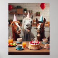 Horse Wall Art, Horse Birthday Party, Drôle Cheval