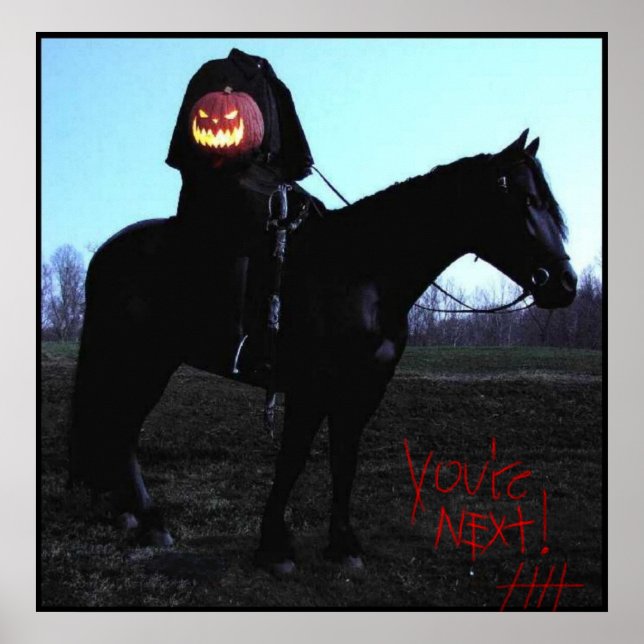 Poster Horseman sans tête avec BloodyAutograph (Devant)