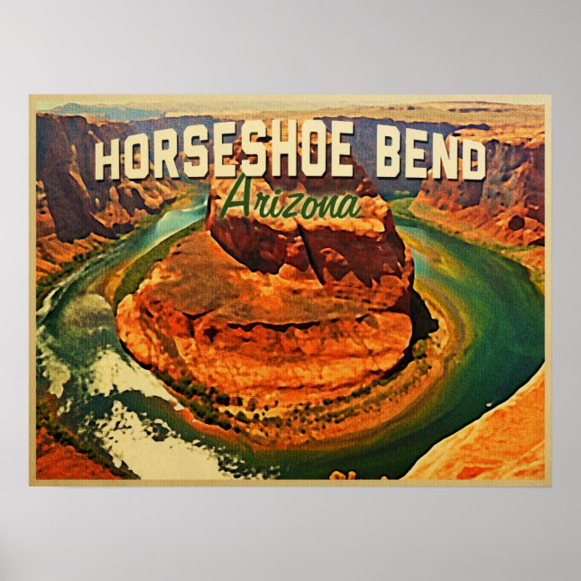 Poster Horseshoe Bend Arizona (Devant)