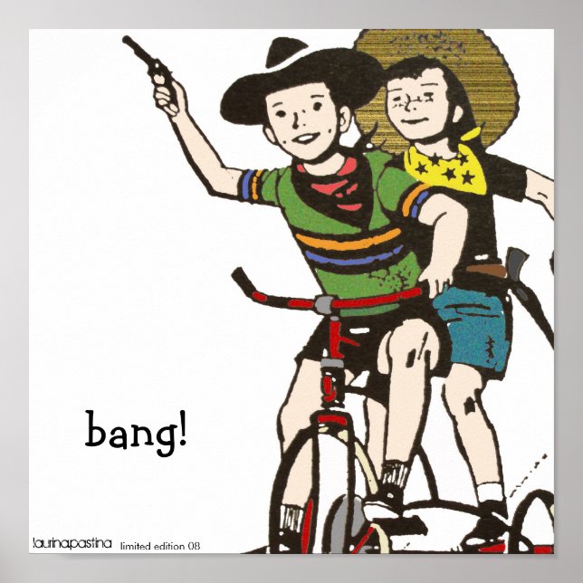 Poster horsin' autour de l'impression (Devant)