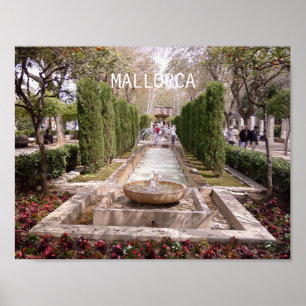 poster hort du rei dans l'île de Majorque