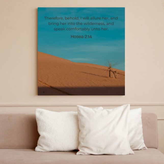 Poster Hosea 2:14 KJV Wall Art – Desert Faith Collection  (Créateur téléchargé)