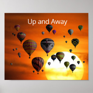 Poster Hot Air Balloons in Flight