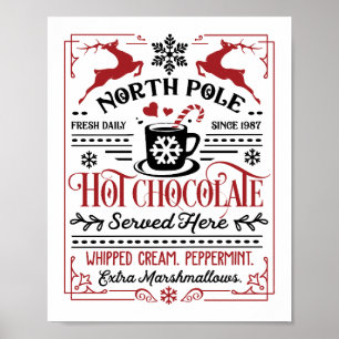 Poster Hot Chocolate Party Station