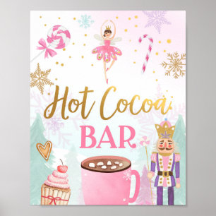 Poster Hot Cocoa Bar Chocolate Nutcracker Ballerina Girl